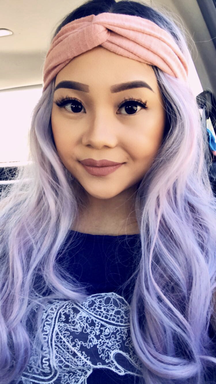 ombre purple wigs